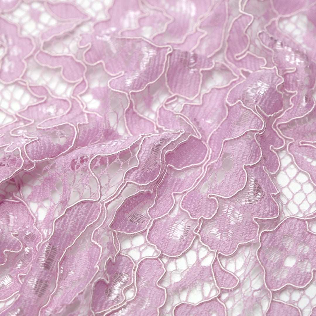 Nightingale Corded Lace - Lilac Luster | Blackbird Fabrics