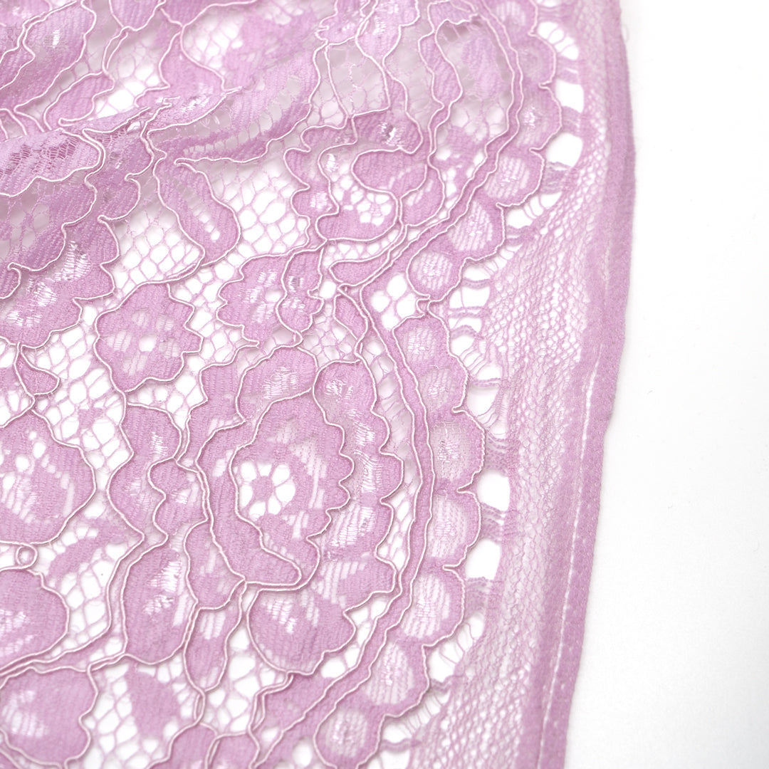 Nightingale Corded Lace - Lilac Luster | Blackbird Fabrics