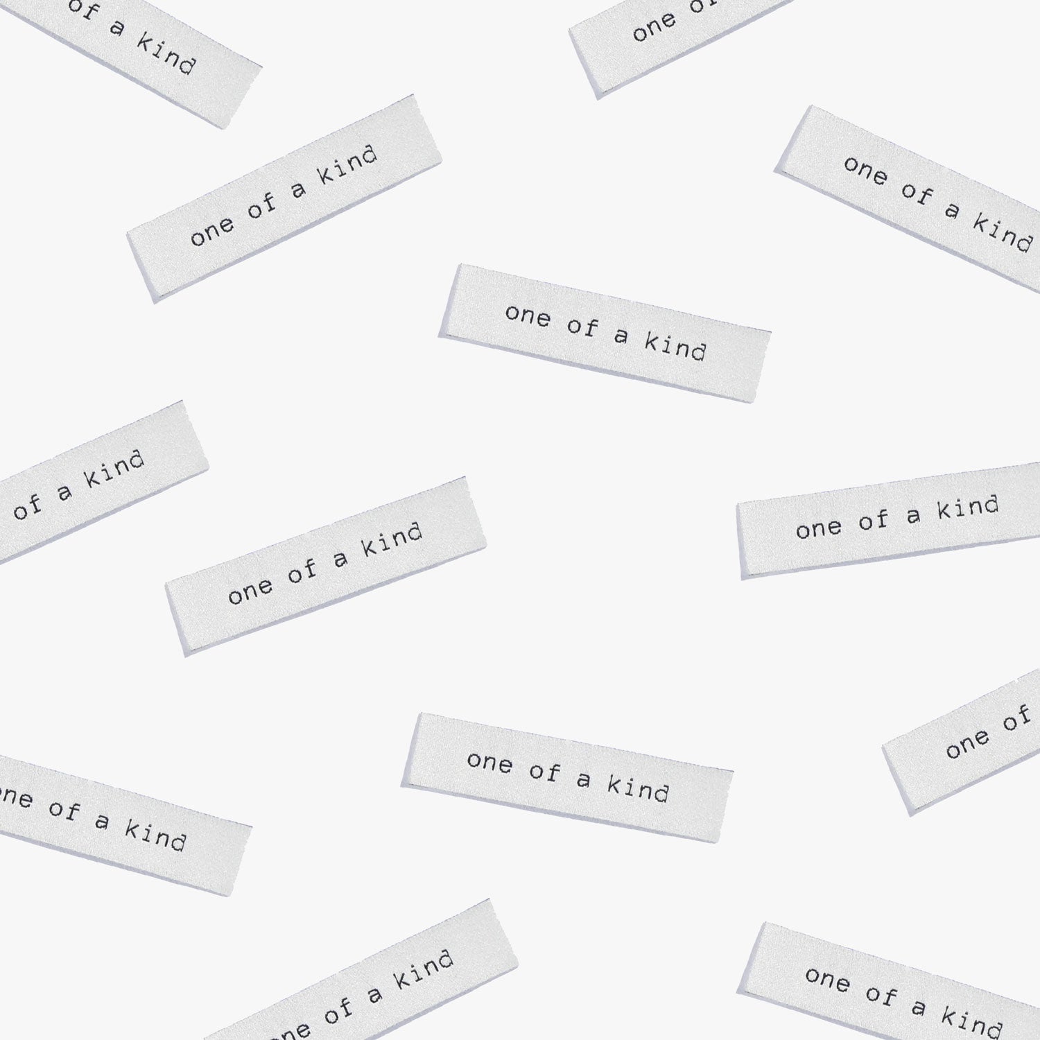 ONE OF A KIND Woven Labels