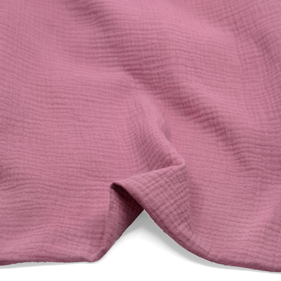 Organic Cotton Double Gauze - Carnation | Blackbird Fabrics