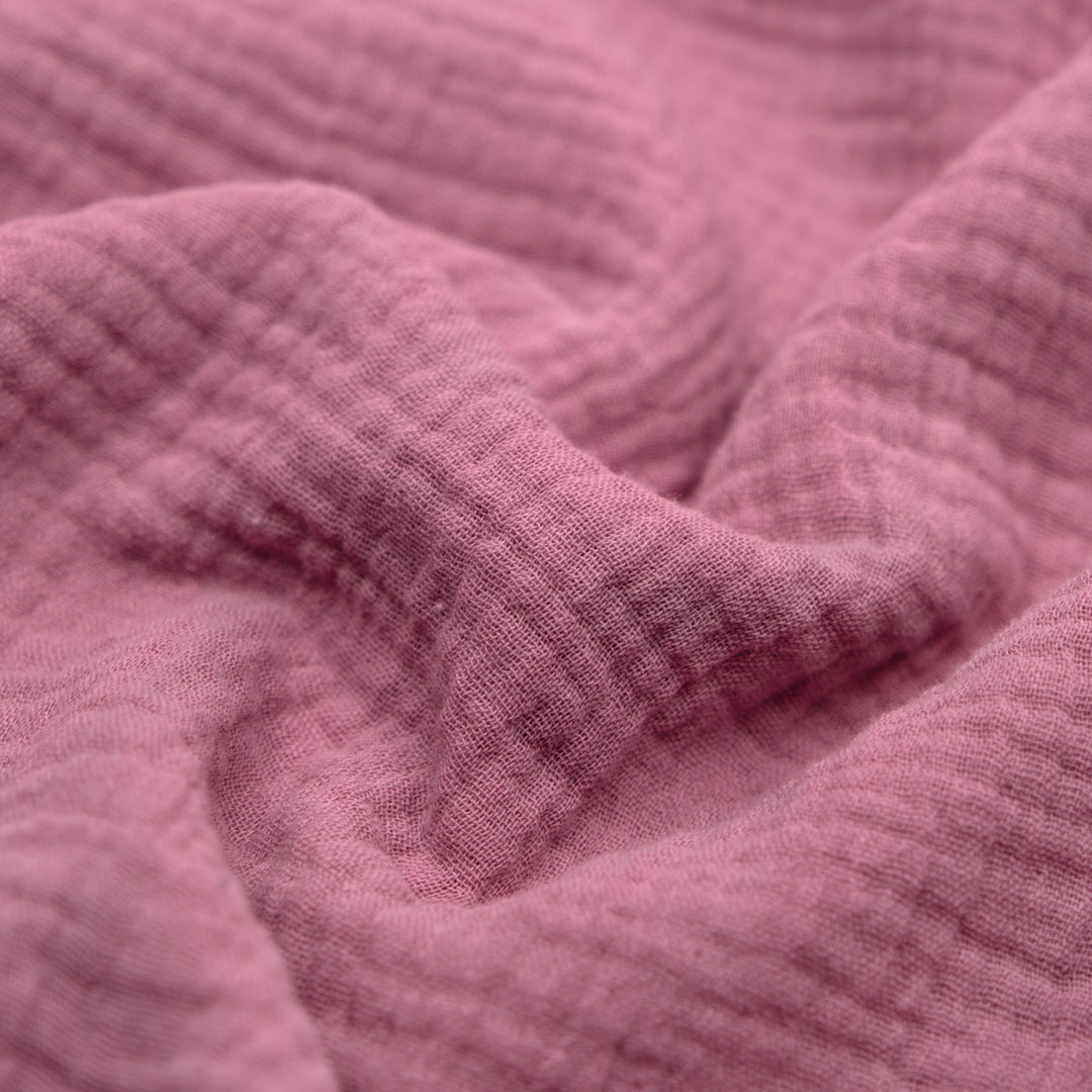 Organic Cotton Double Gauze - Carnation | Blackbird Fabrics