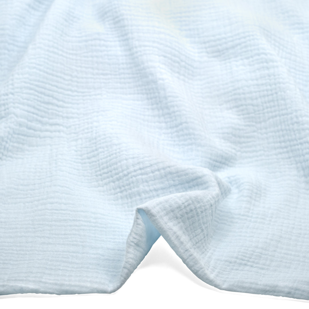 Organic Cotton Double Gauze - Ice Blue | Blackbird Fabrics