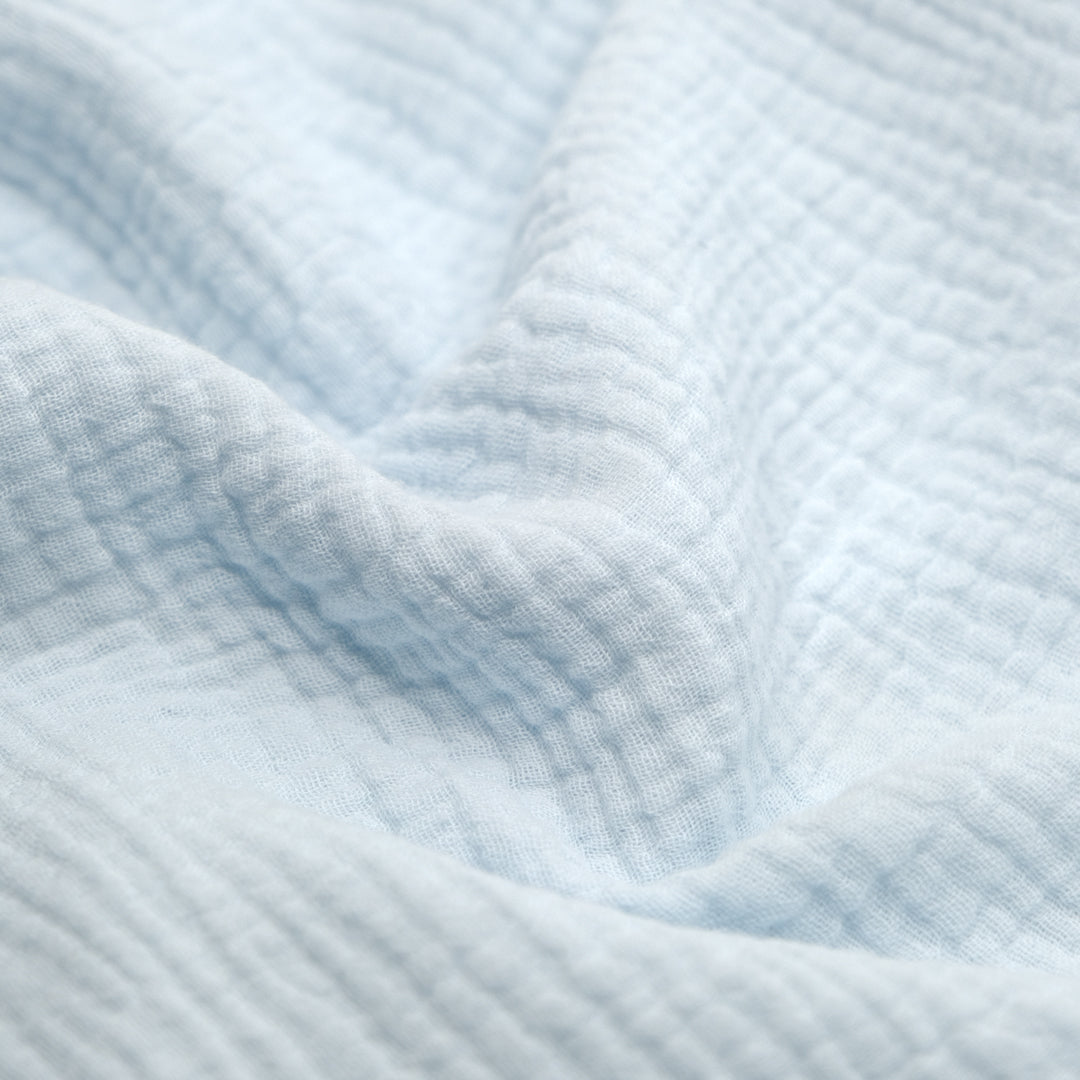 Organic Cotton Double Gauze - Ice Blue | Blackbird Fabrics