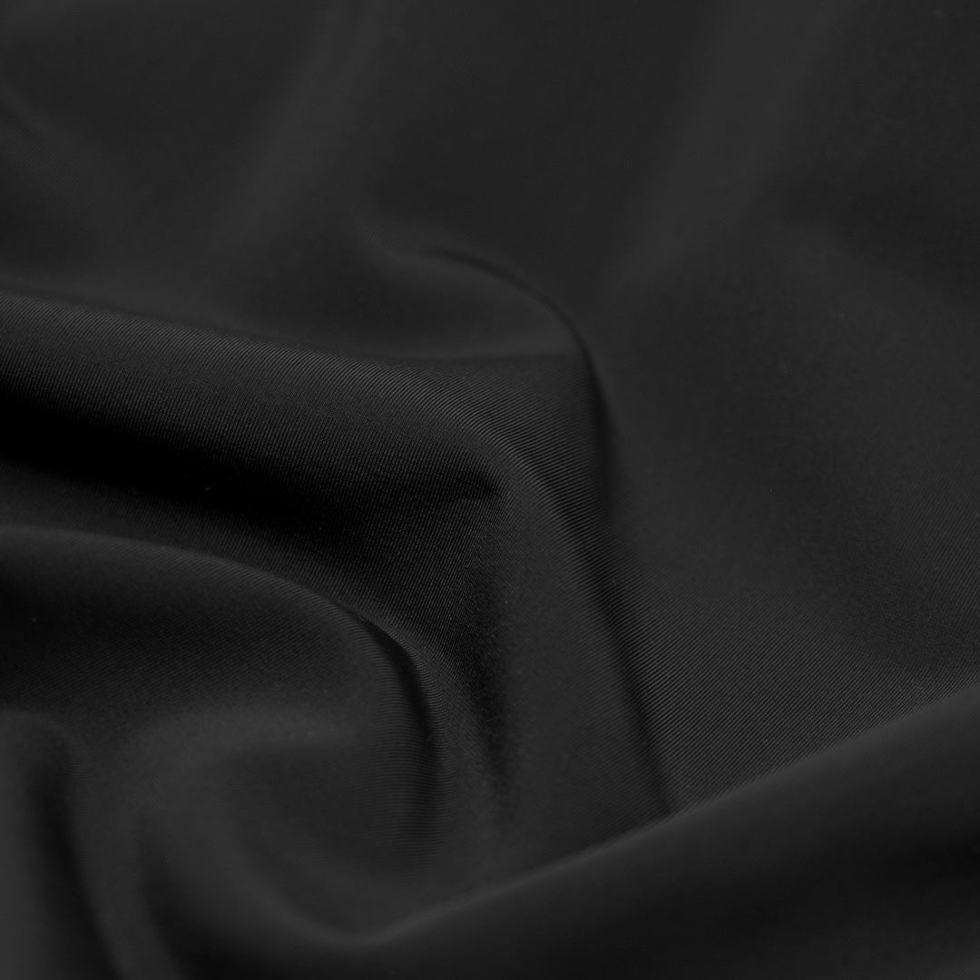 Recycled Nylon Swim Tricot - Black | Blackbird Fabrics