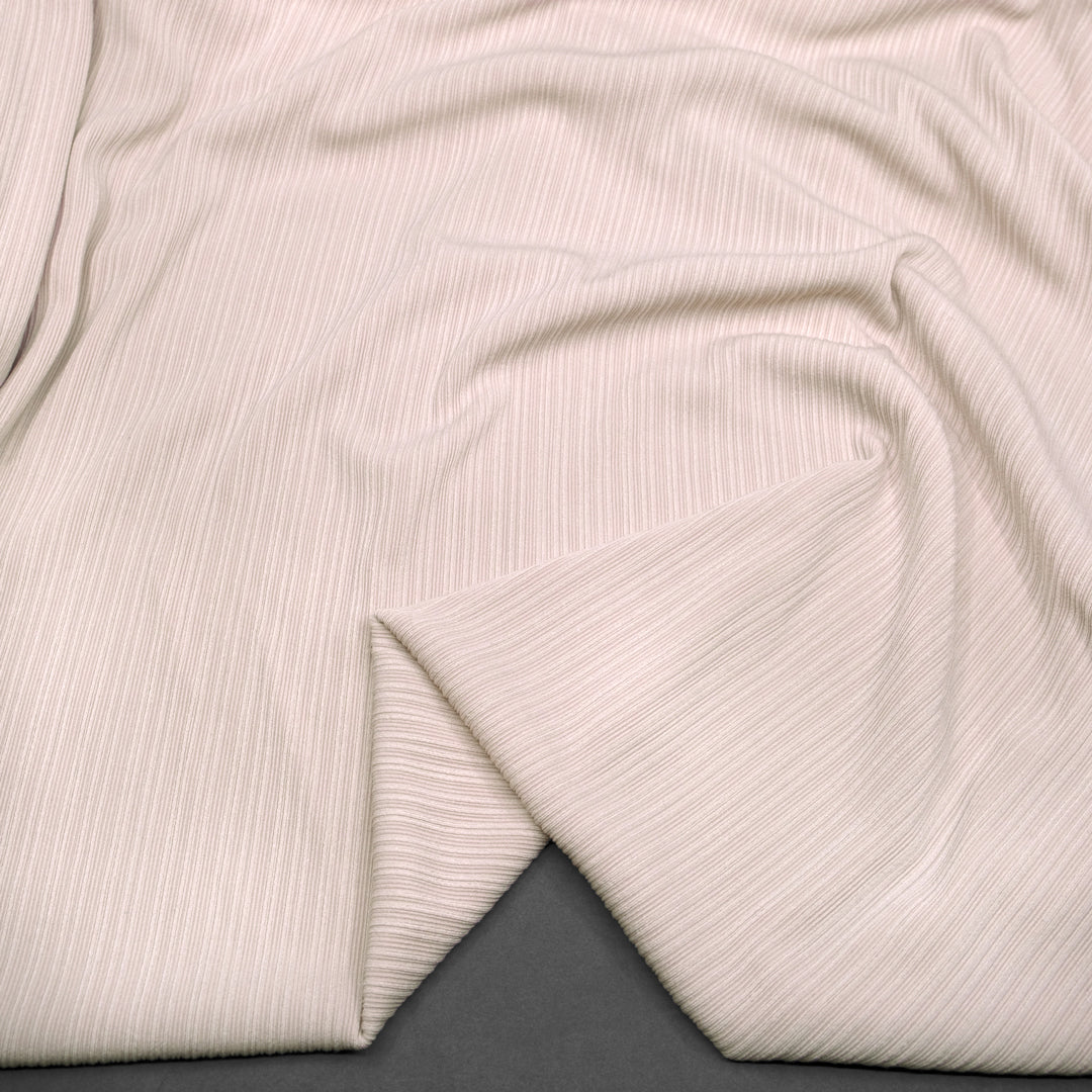 Ripple Rib Knit - Cream | Blackbird Fabrics