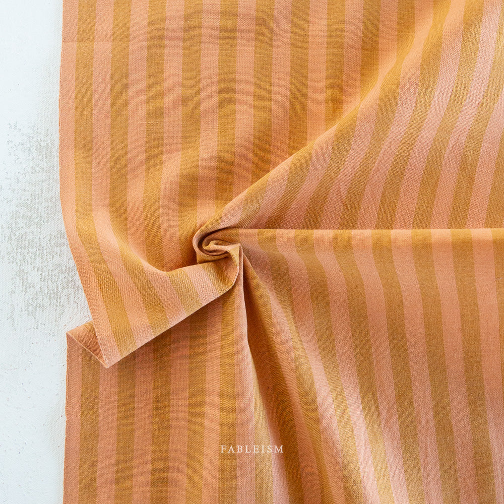 Fableism - Sun Stripe Cotton - Desert Clay | Blackbird Fabrics