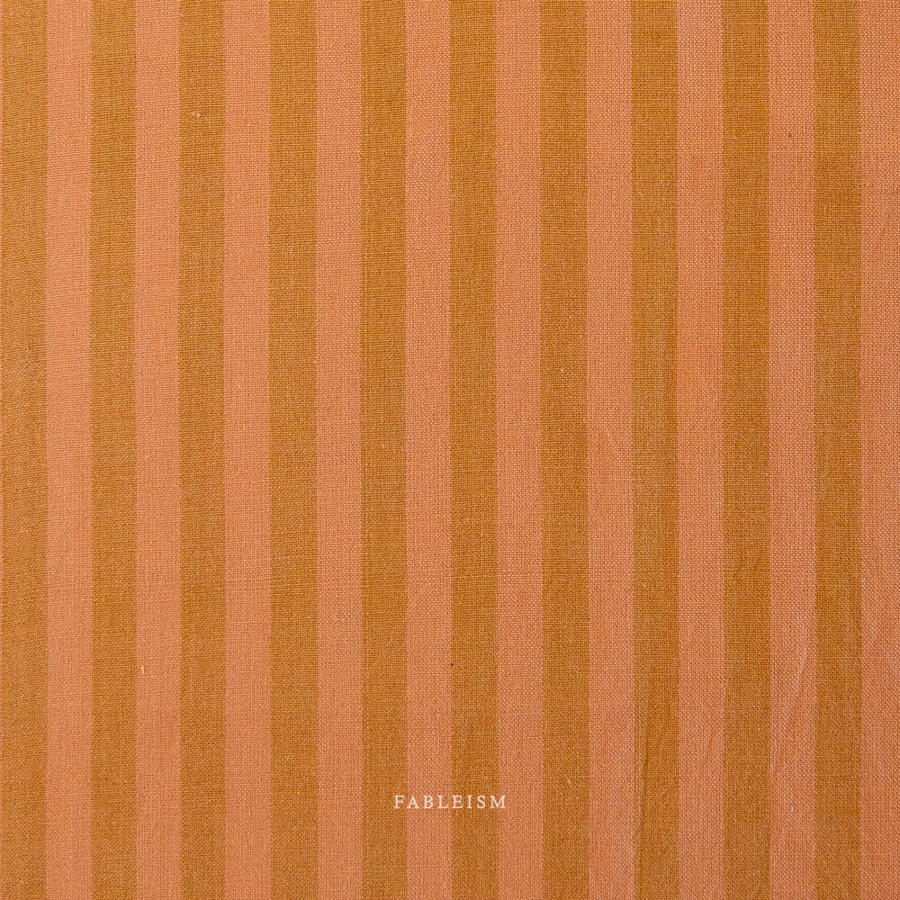 Fableism - Sun Stripe Cotton - Desert Clay | Blackbird Fabrics