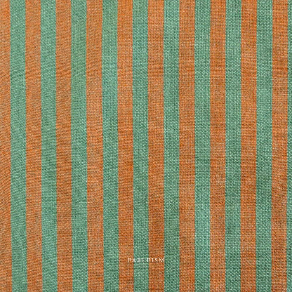 Fableism - Sun Stripe Cotton - Palm | Blackbird Fabrics