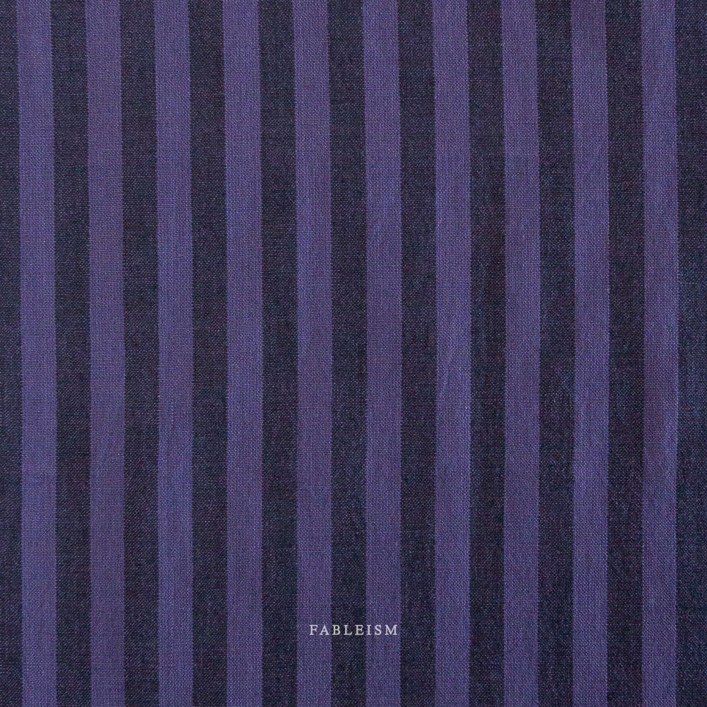 Fableism - Sun Stripe Cotton - Shadow | Blackbird Fabrics