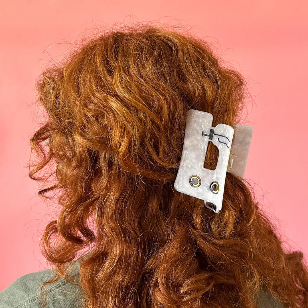 SEWING MACHINE Hair Claw Clip By Sarah Hearts | Blackbird Fabrics