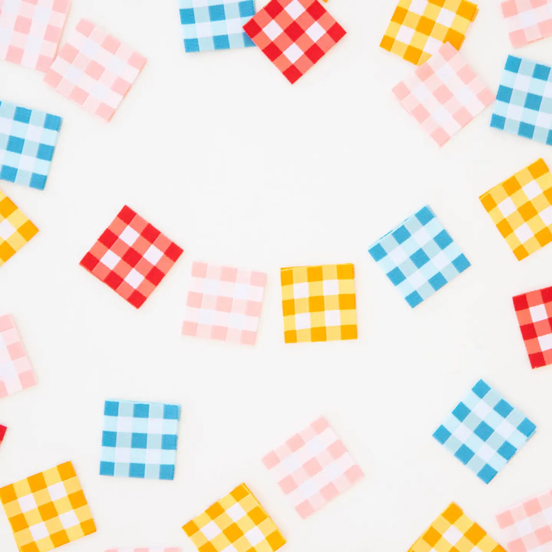 GINGHAM Labels by Sarah Hearts | Blackbird Fabrics