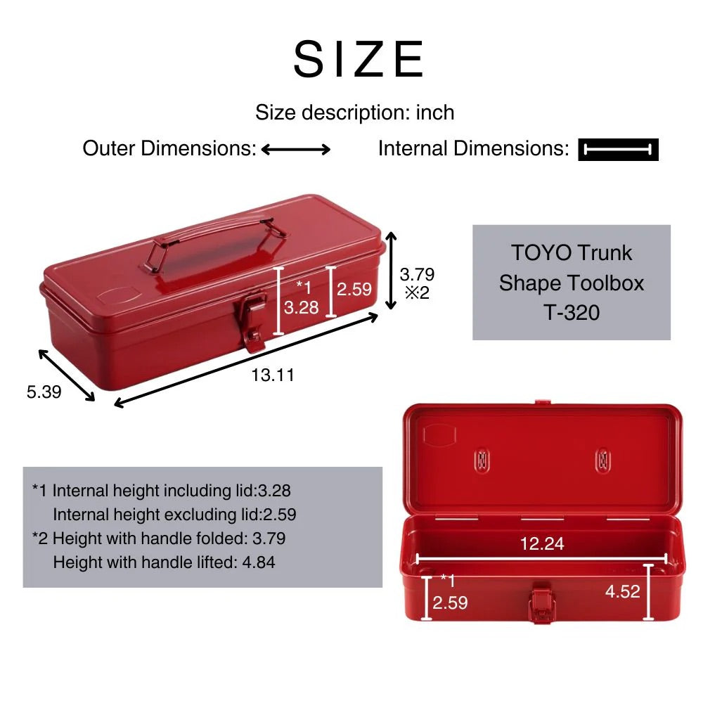 Trunk Shape Toolbox T-320 - Toyo Steel | Blackbird Fabrics