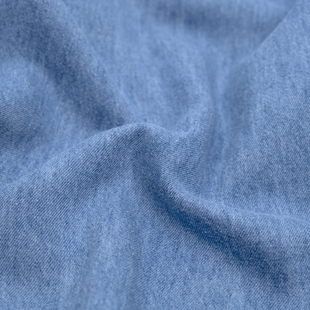 6oz Hemp & Organic Cotton Denim - Light Wash | Blackbird Fabrics