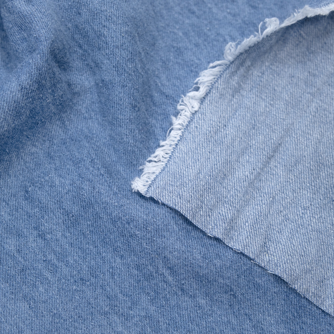 6oz Hemp & Organic Cotton Denim - Light Wash | Blackbird Fabrics