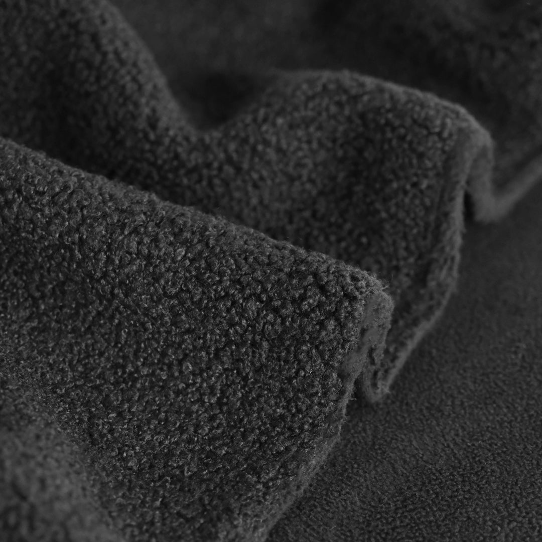 Teddy Fleece - Black | Blackbird Fabrics