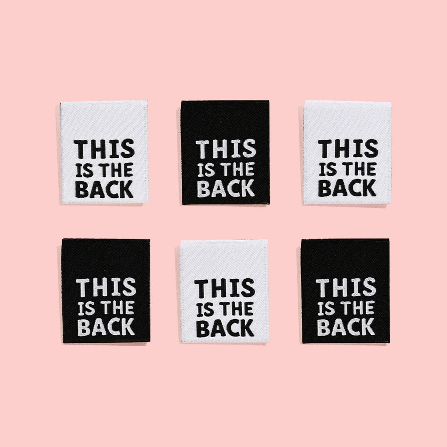 THIS IS THE BACK Woven Labels | Blackbird Fabrics