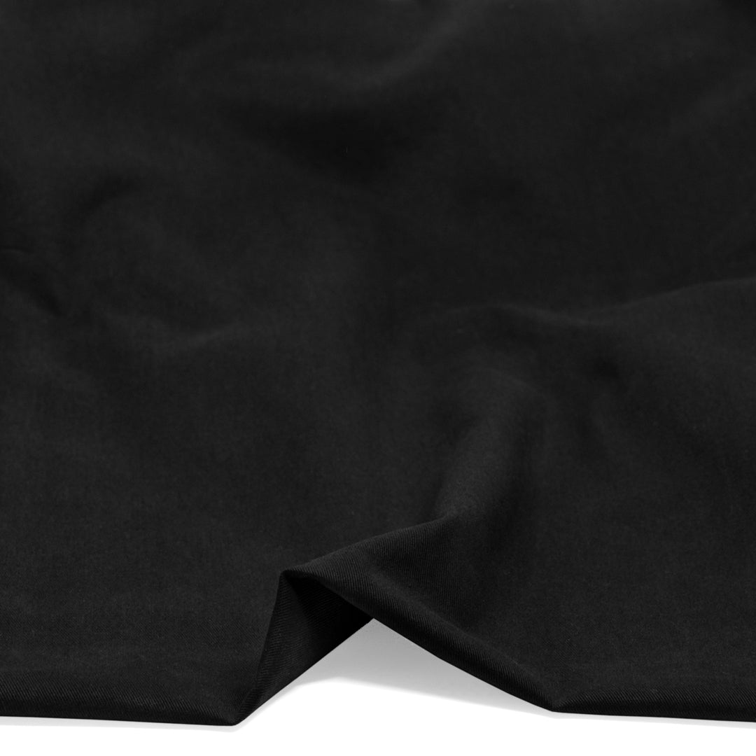Uptown Cotton Lyocell Twill - Black | Blackbird Fabrics