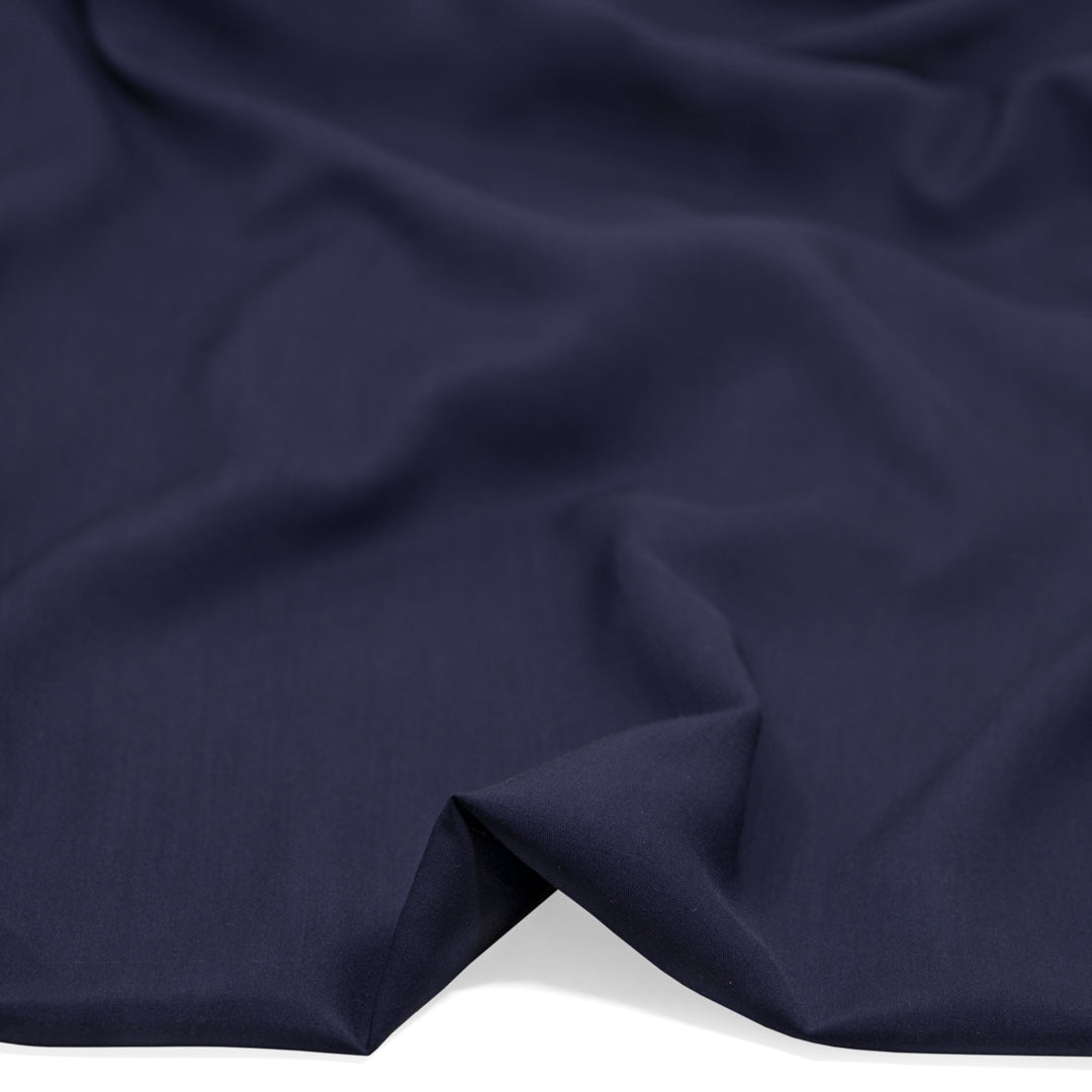 Viscose Poplin - Navy | Blackbird Fabrics