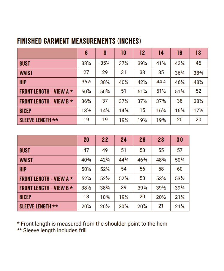 Peony Dress - Fabric Godmother - PDF Download