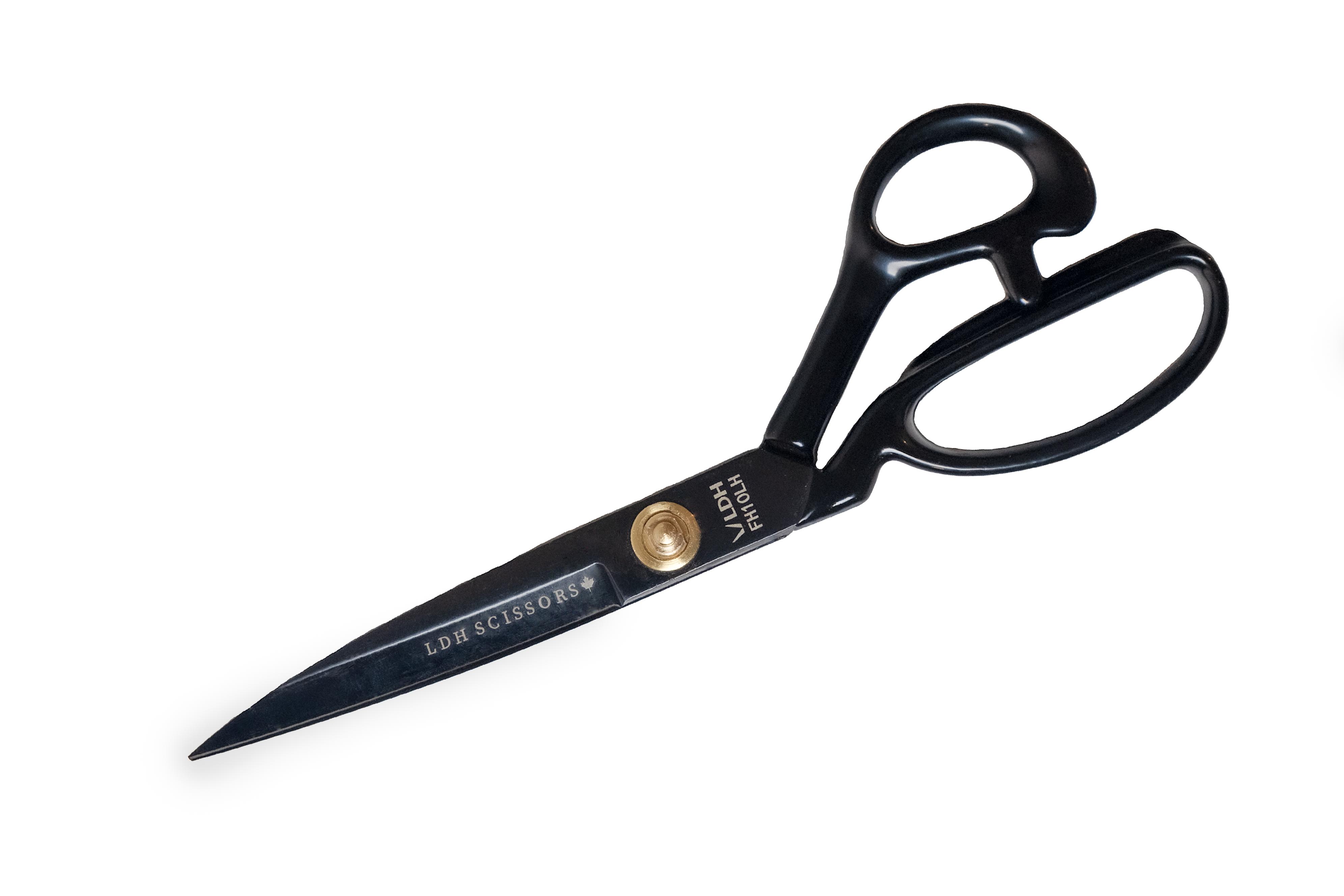 True Left-Handed 10" Midnight Edition Fabric Shears - Rubber Handle - LDH Scissors | Blackbird Fabrics