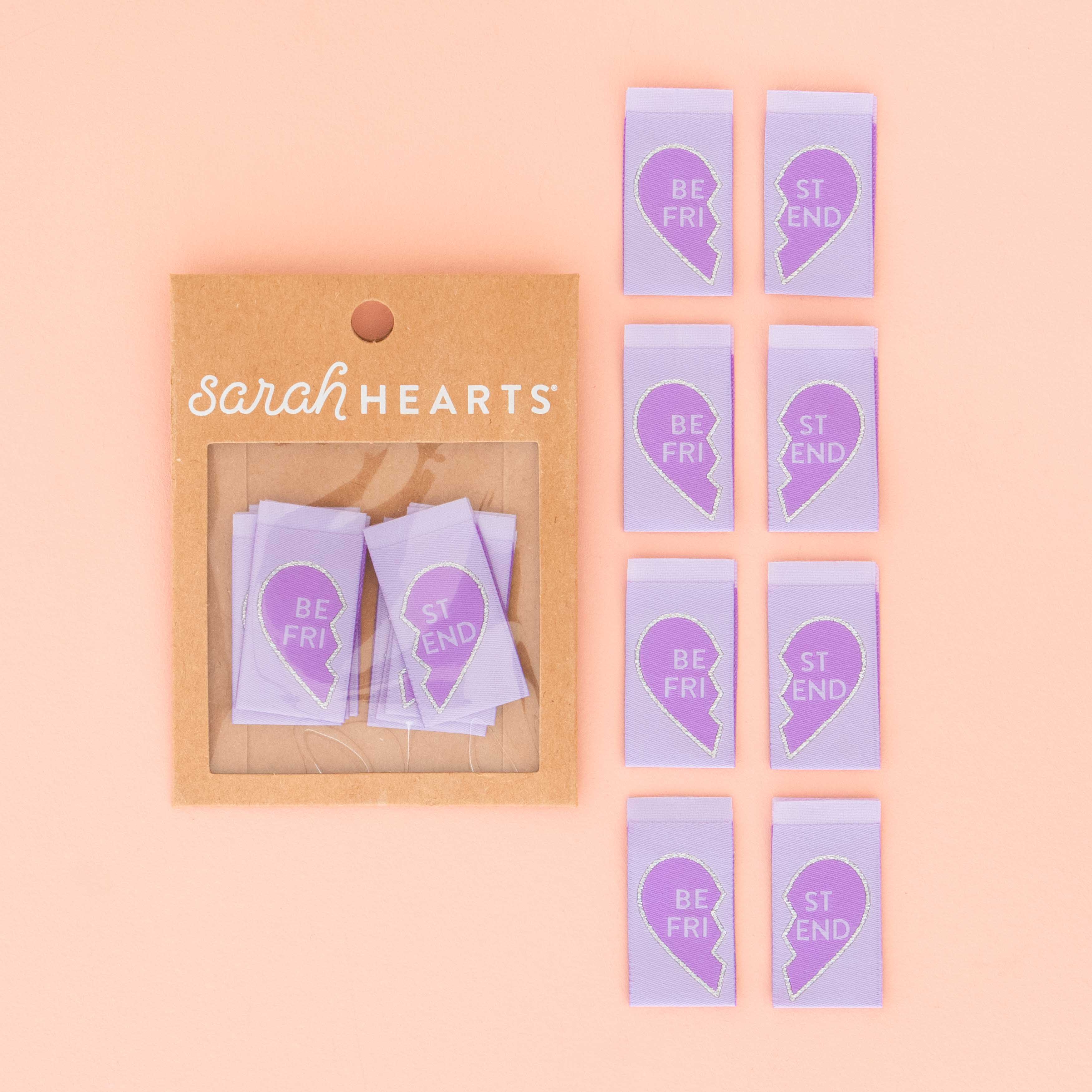 BEST FRIENDS Labels by Sarah Hearts | Blackbird Fabrics