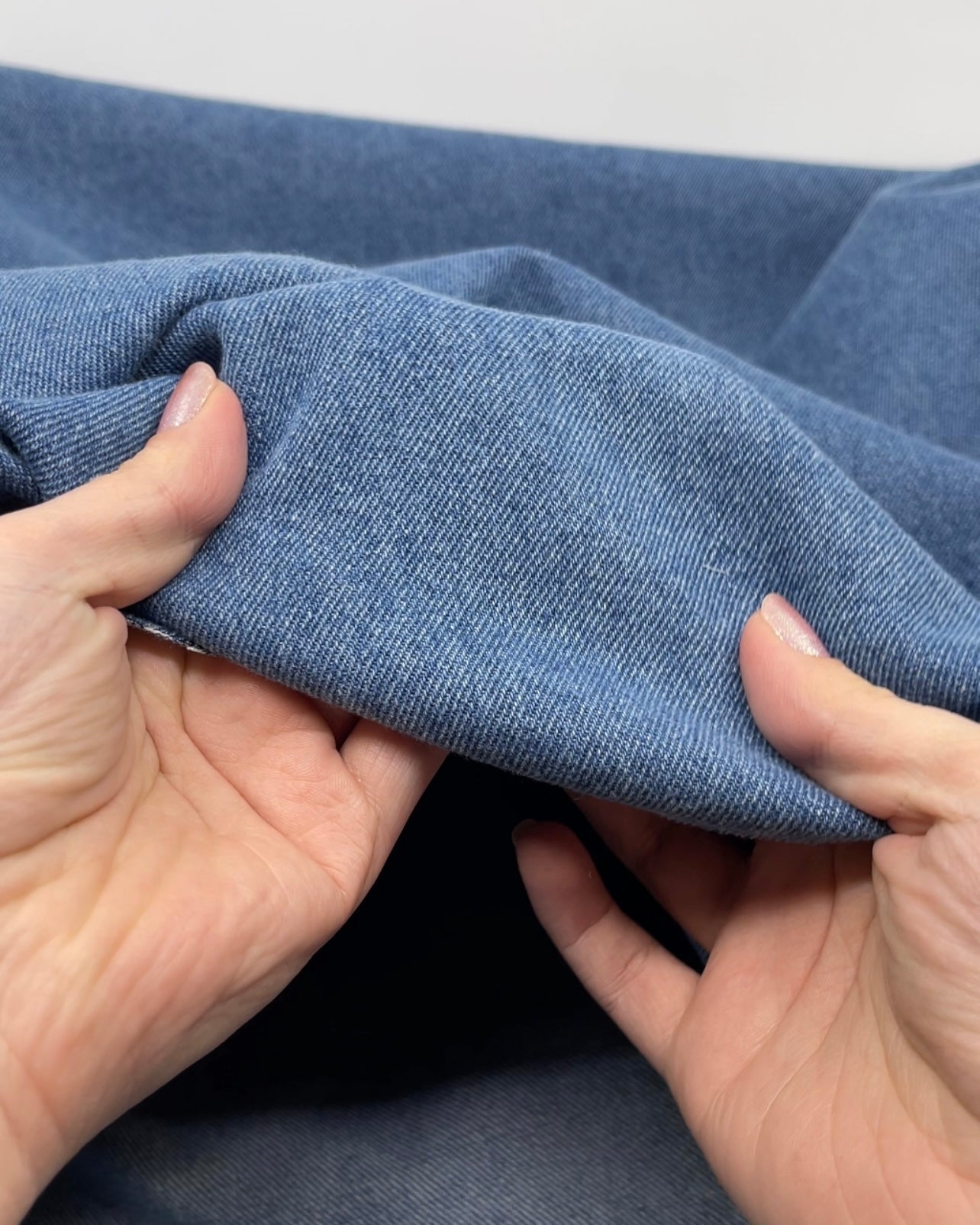 12oz Bleached Denim - Light Indigo | Blackbird Fabrics