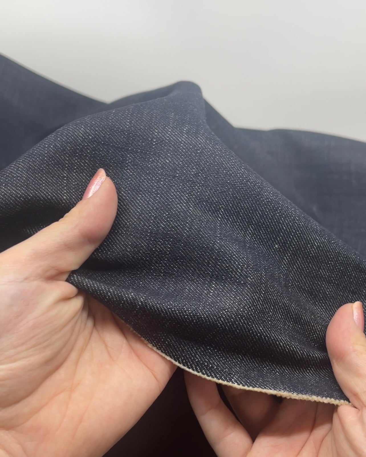 12oz Crosshatch Non-Stretch Denim - Vintage Indigo | Blackbird Fabrics