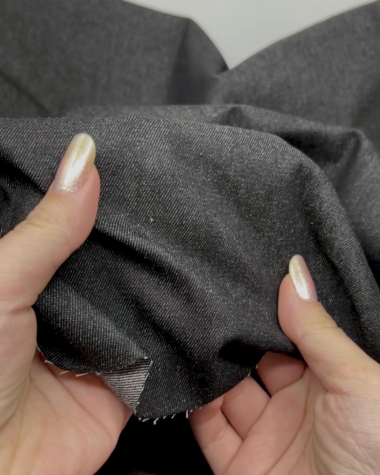 6oz Classic Cotton Denim - Vintage Black | Blackbird Fabrics