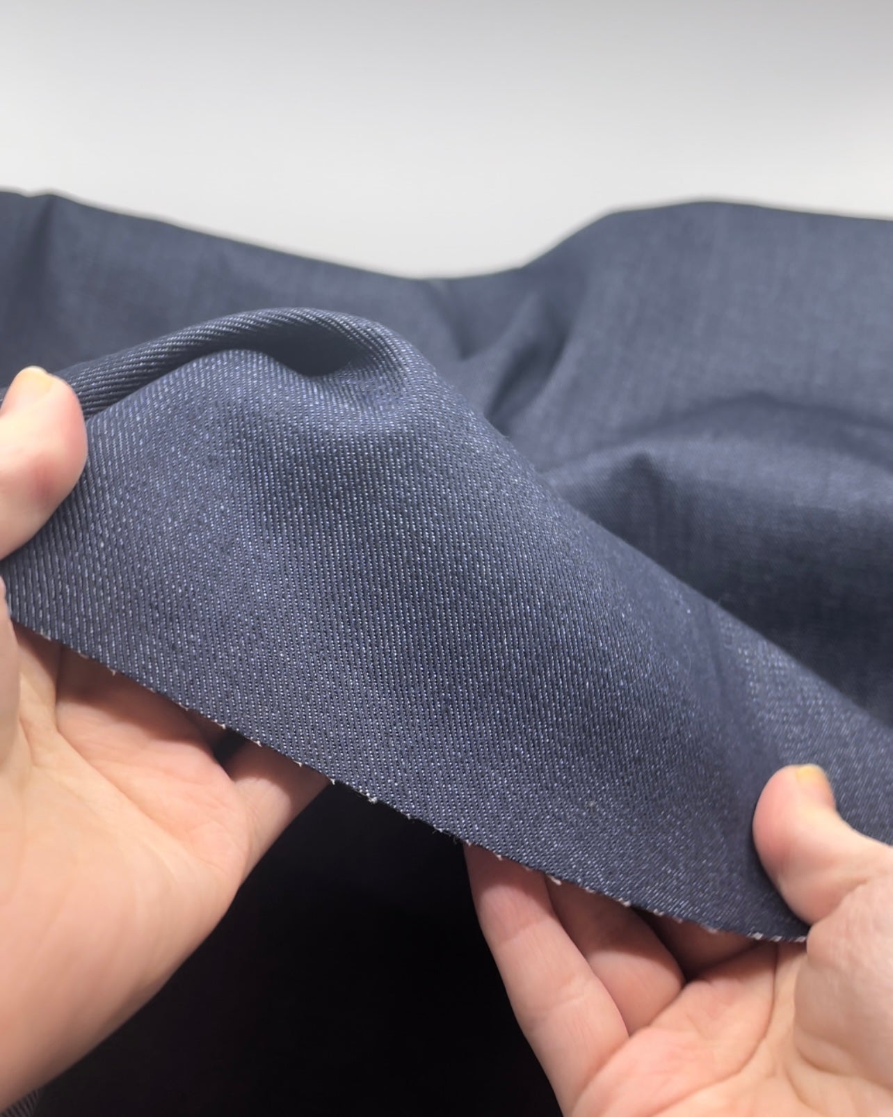 9.5oz Candiani Mills Comfort Stretch Denim - Medium Indigo | Blackbird Fabrics