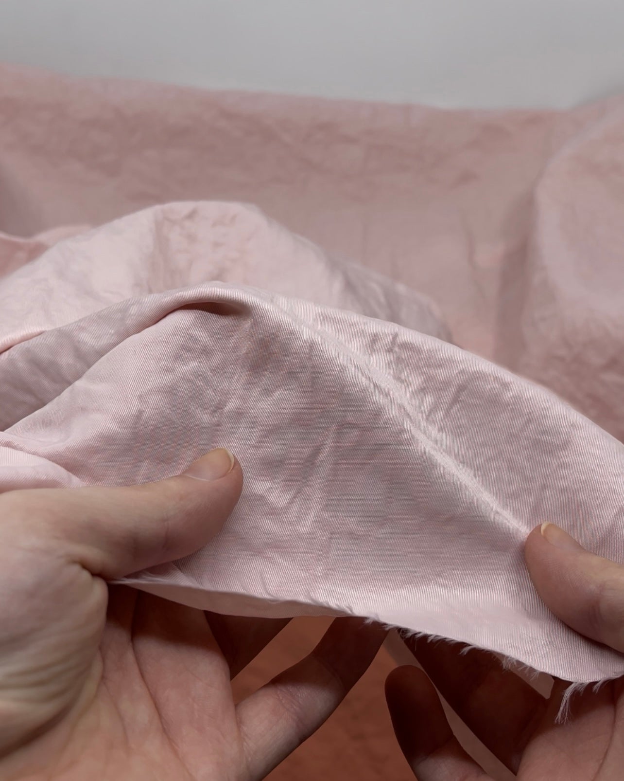 Water Resistant Nylon Twill - Pale Pink | Blackbird Fabrics