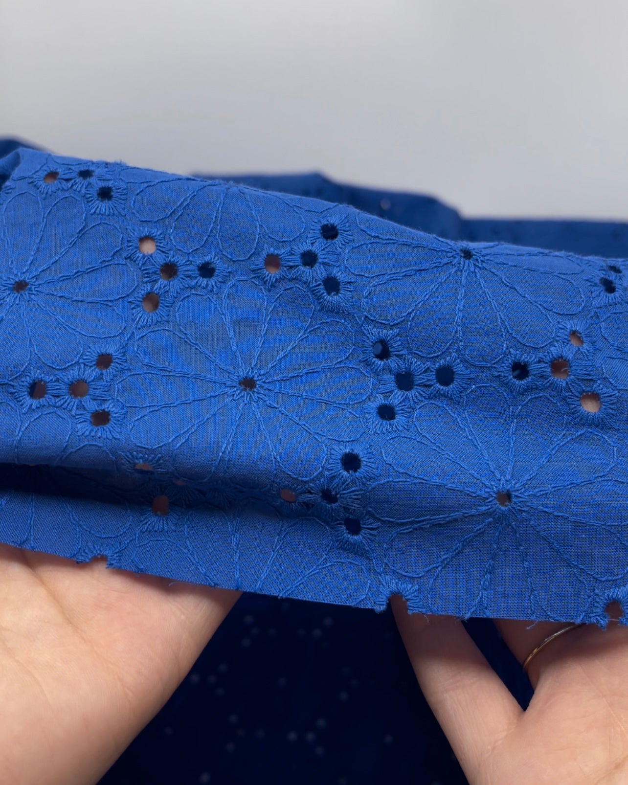 Daisy Pop Cotton Eyelet | Blackbird Fabrics