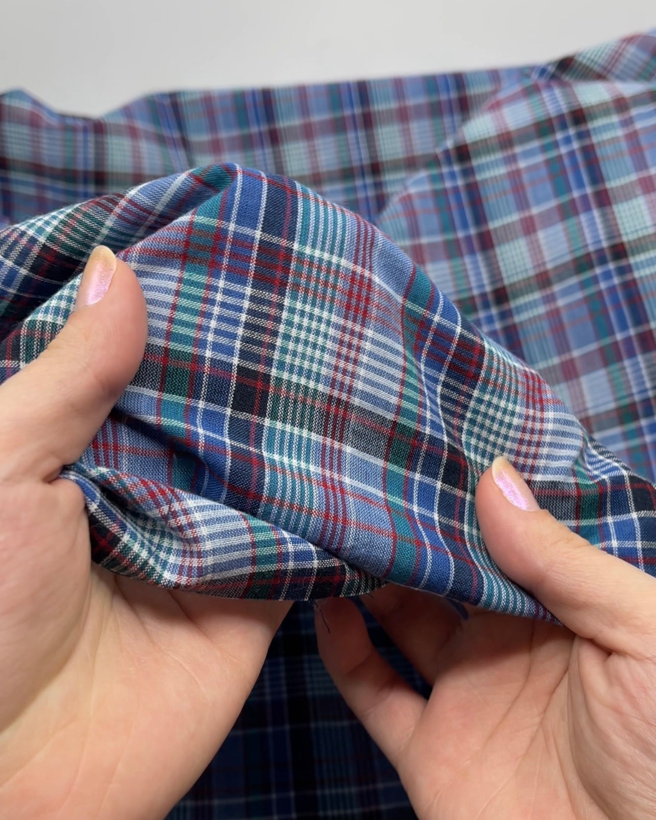 Daylight Plaid Cotton Shirting | Blackbird Fabrics
