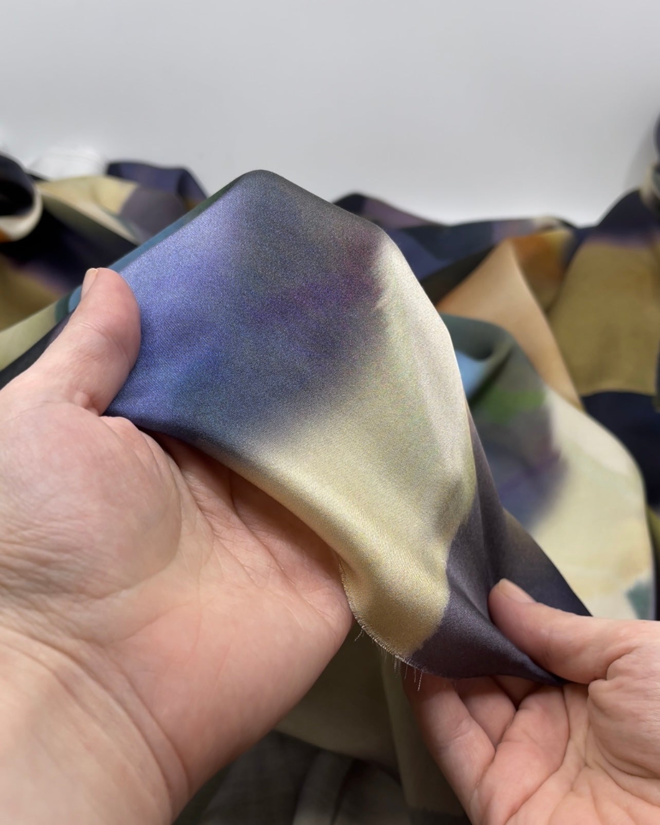 Printed Viscose Satin | Blackbird Fabrics