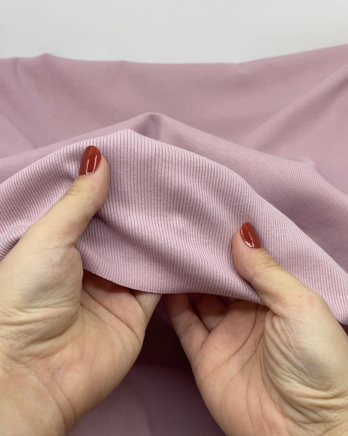 Fine Cotton Rib Knit - Water Lily | Blackbird Fabrics