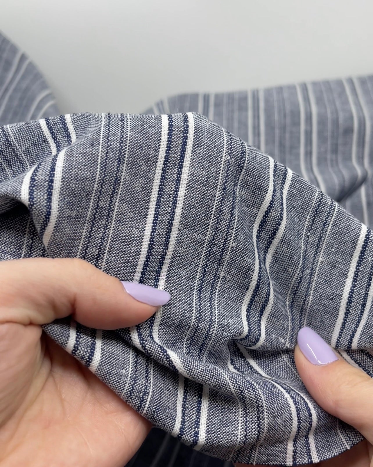 Striped Go-To Cotton Linen Blend | Blackbird Fabrics