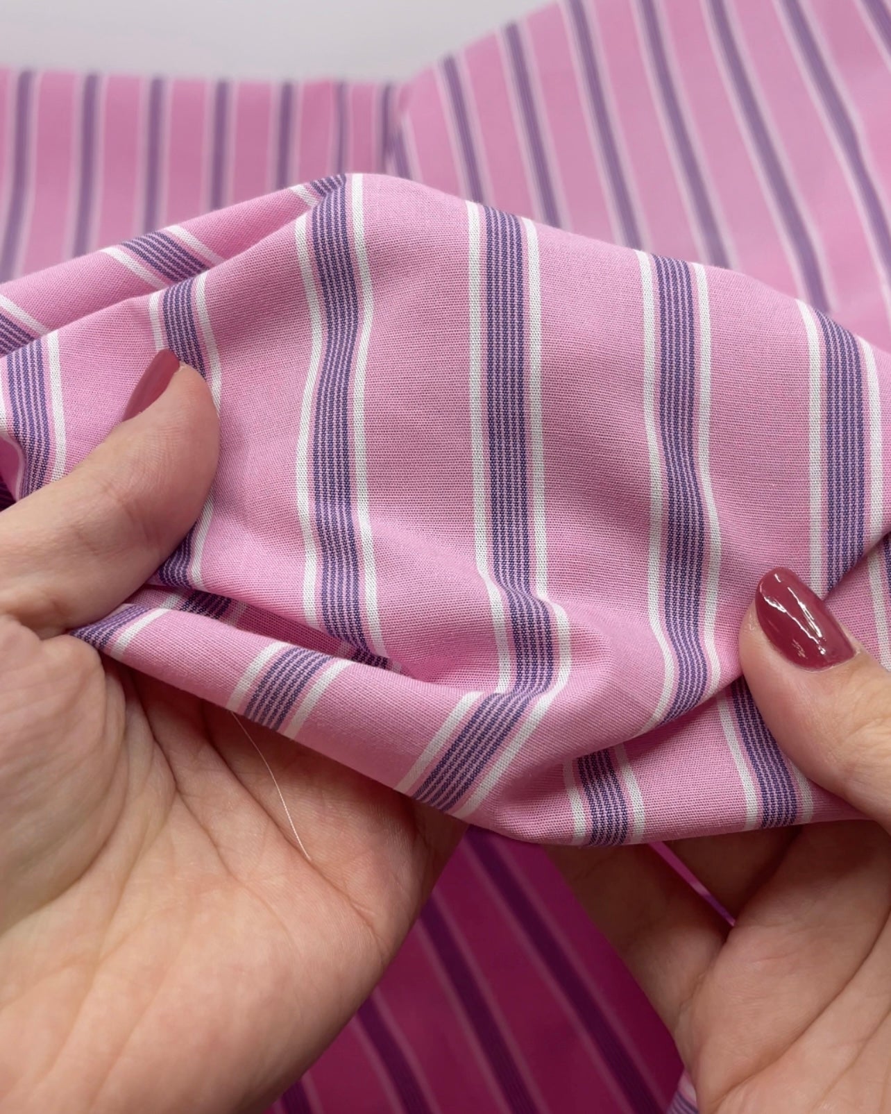 Taffy Stripe Cotton Shirting | Blackbird Fabrics