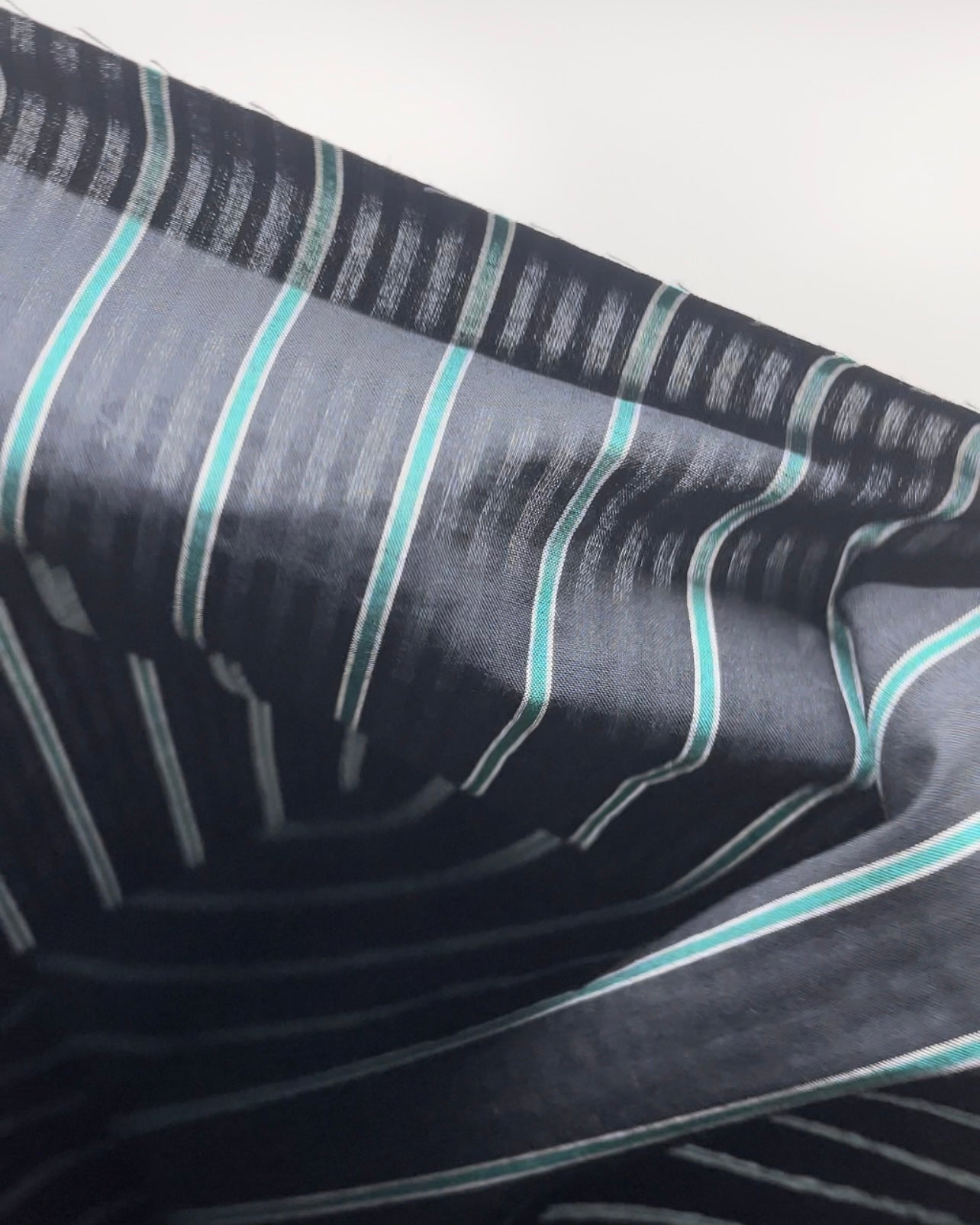 Tram Stripe Crinkle Cotton Shirting | Blackbird Fabrics