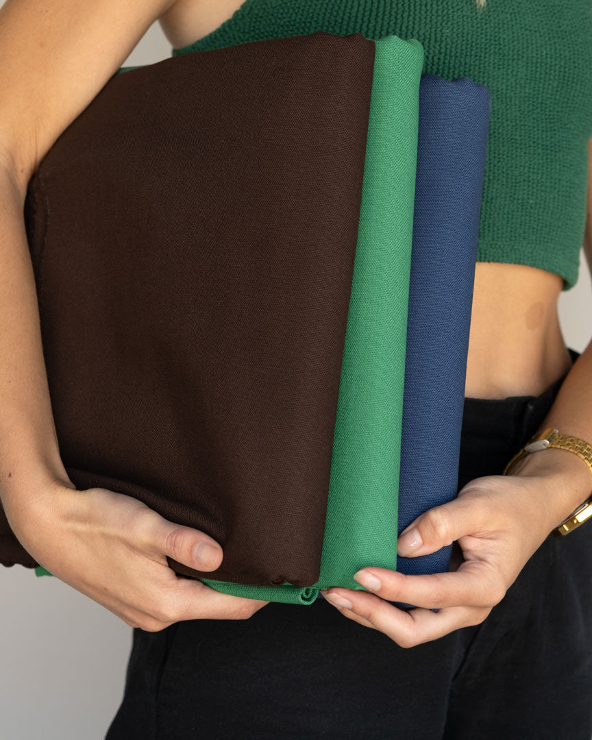 10oz Organic Cotton Duck Canvas - Emerald