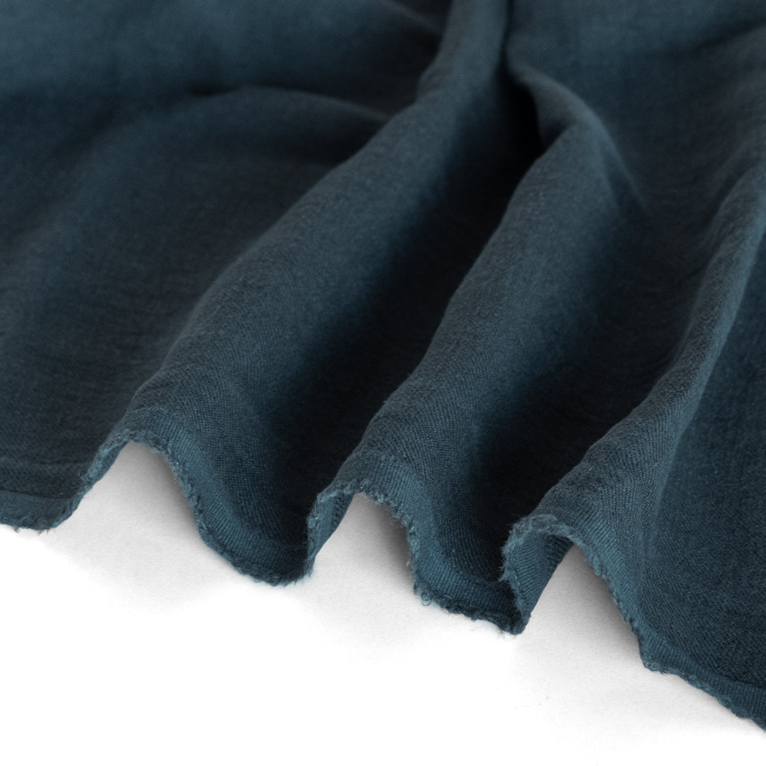 6.5oz Laundered Linen Twill - Jewel