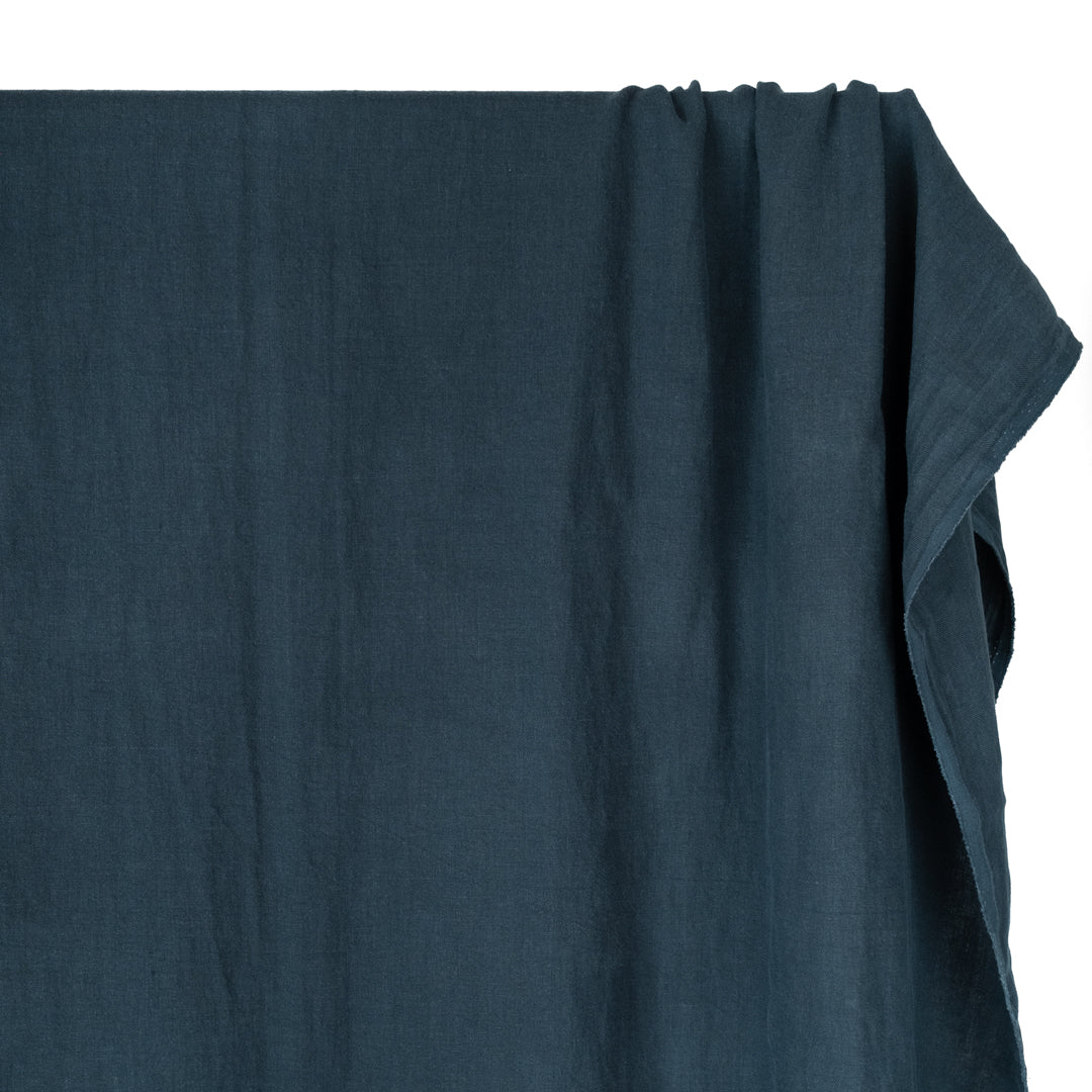 6.5oz Laundered Linen Twill - Jewel
