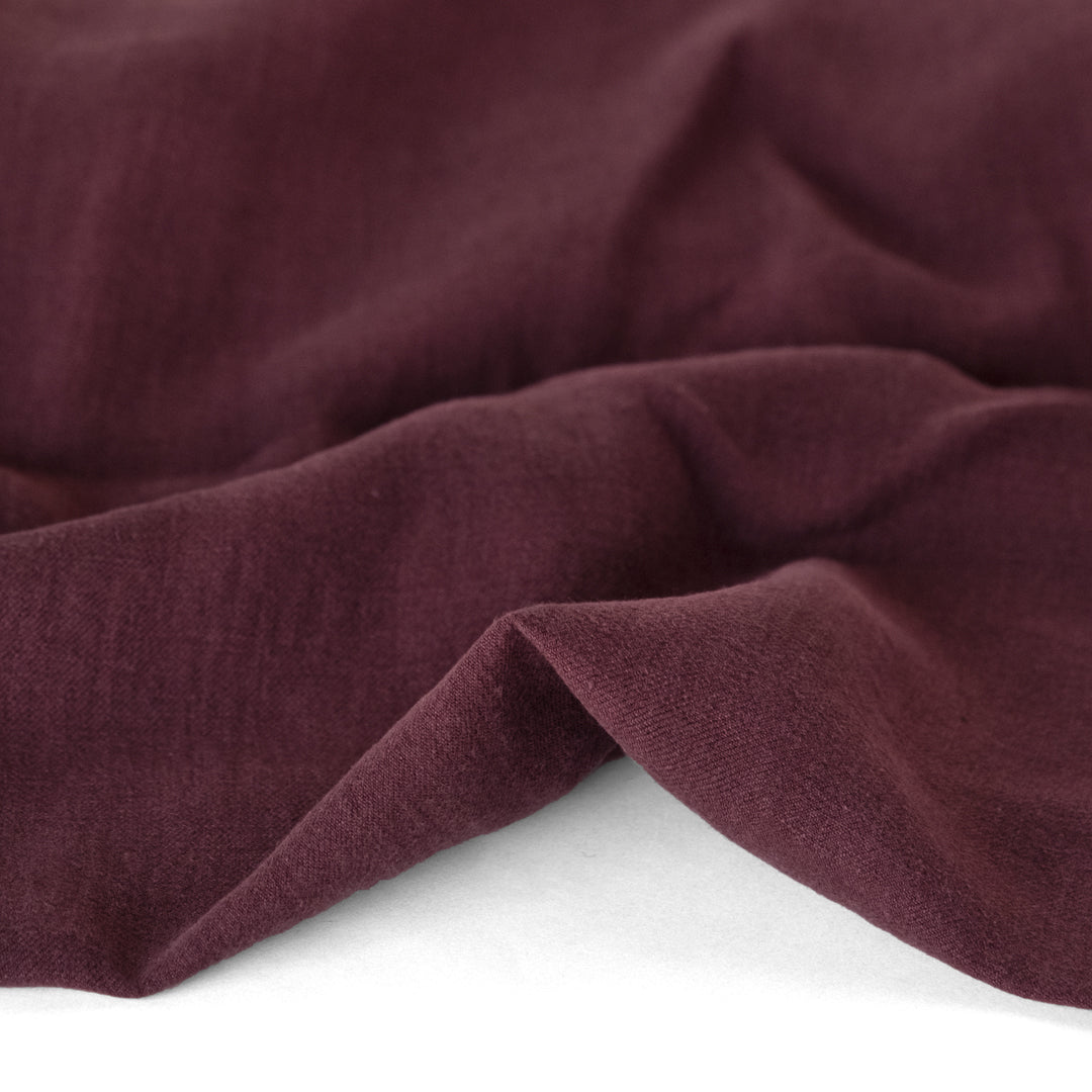 6.5oz Laundered Linen Twill - Merlot