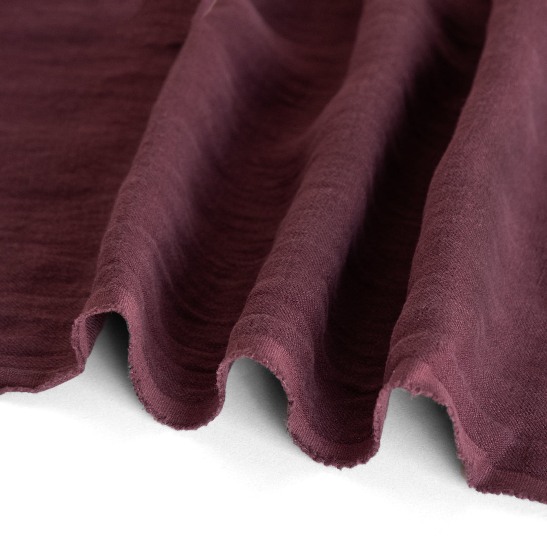 6.5oz Laundered Linen Twill - Merlot