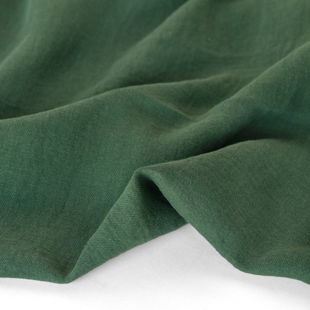 6.5oz Laundered Linen Twill - Pine