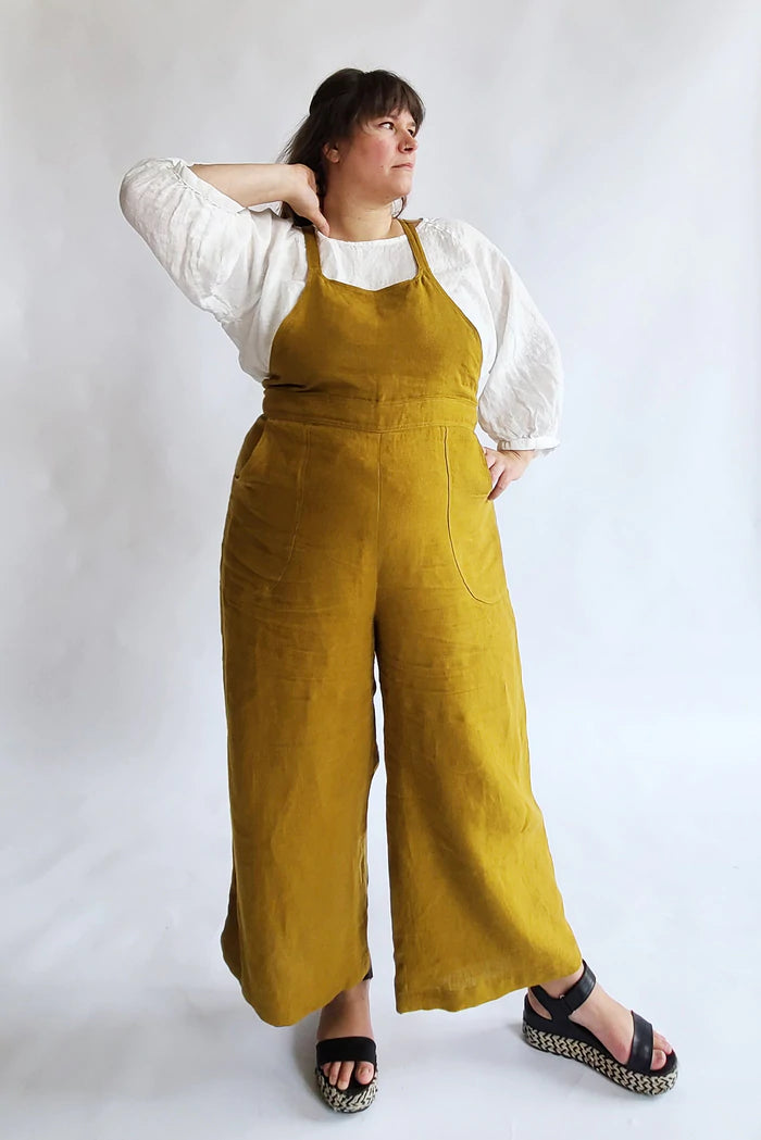 Burnside Bibs Sewing Pattern by Sew House Seven, Curvy Fit 18-34 | Blackbird Fabrics