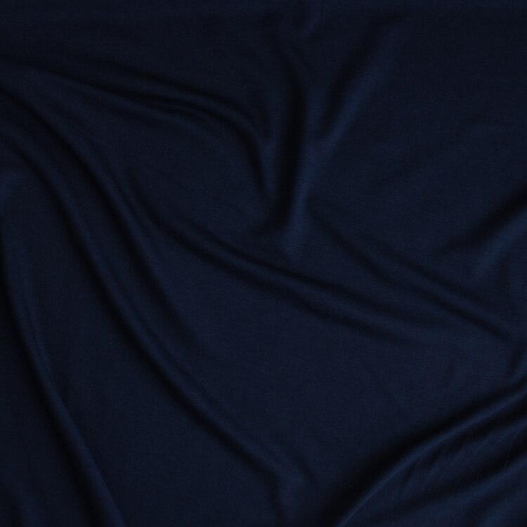 Bamboo Jersey Knit - Midnight Blue