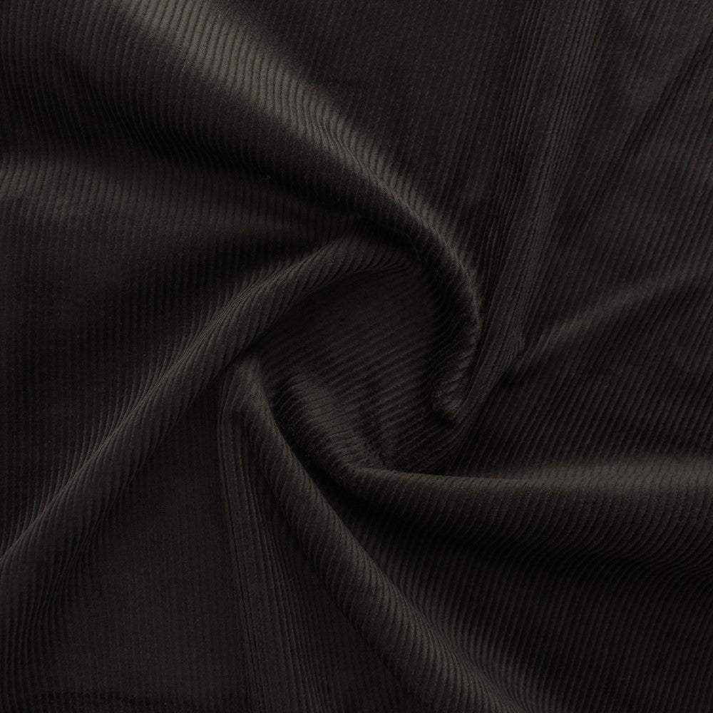 Stretch Cotton Corduroy - Black