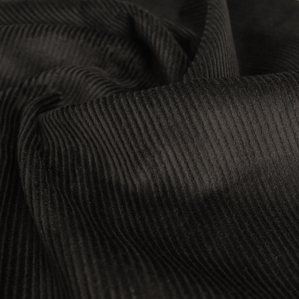 Stretch Cotton Corduroy - Black
