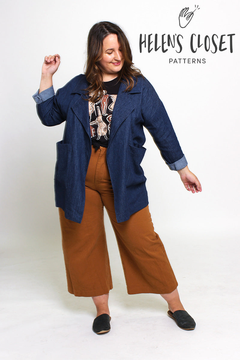 6oz Hemp & Organic Cotton Denim - Deep Indigo Blue | Blackbird Fabrics