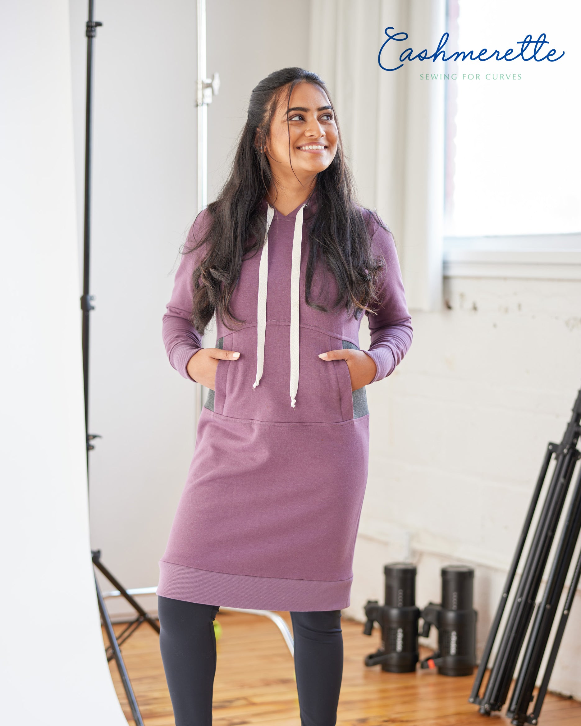 Bamboo & Cotton Stretch Fleece - Heather Charcoal