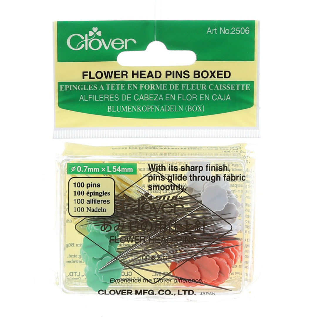 Clover Flower Head Pins